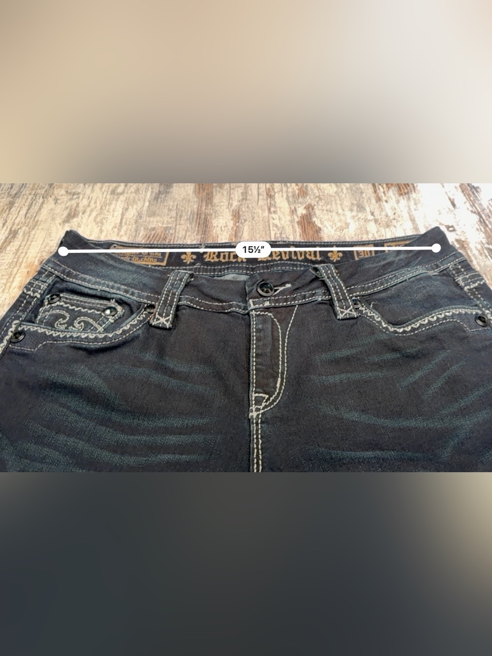 Rock Revival Exclusive Sequins Jacklyn Women’s Jean Size 30x32 - Picture 8 of 16